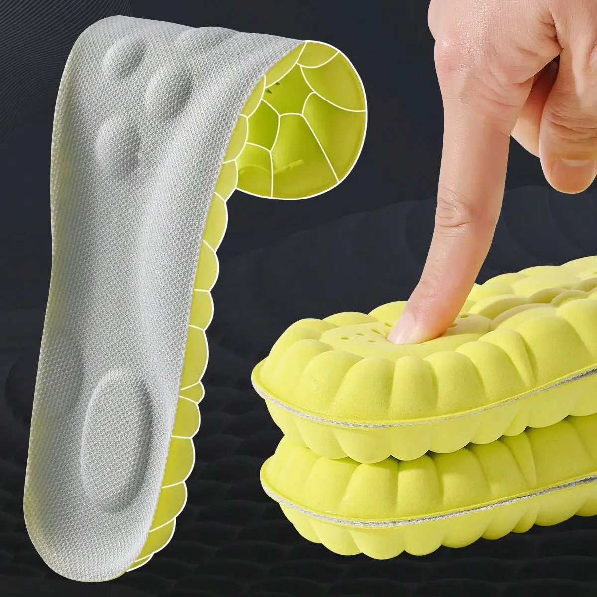 Elastic Latex Sports Insoles Breathable Arch Support Cushion