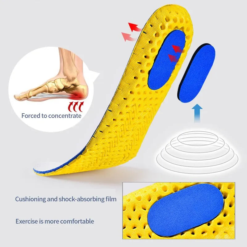 Memory Foam Orthopedic Insoles Breathable Sneakers Cushion