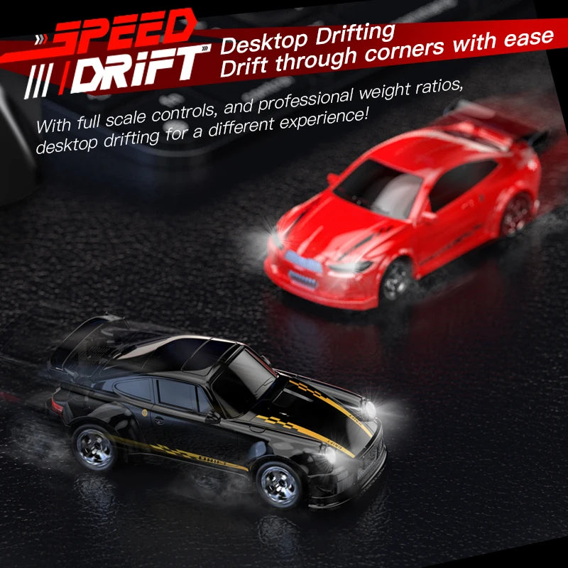 Mini Drift RC Car 1:64 Proportional Remote Control Racing