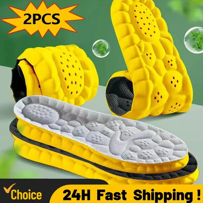 4D Cloud Sports Insoles Orthopedic PU Sole Cushion