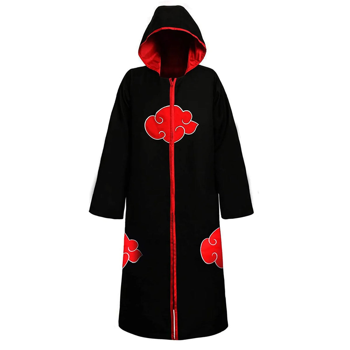 Anime Ninja Cosplay Costume Uchiha Itachi Red Cloud Cloak Robe Cloak Headband Props Halloween Clothes