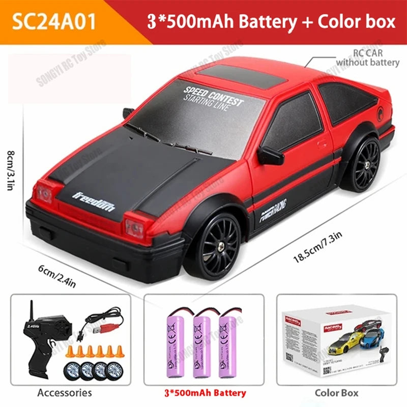 1:24 4WD RC Drift Car High Speed Remote Control Racer