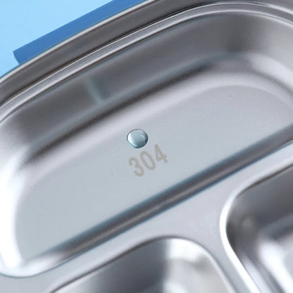 304 Portable Stainless Steel Lunch Box Microwavable Bento Container