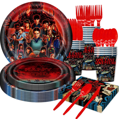 Birthday Party Supplies Set Disposable Tableware Decor