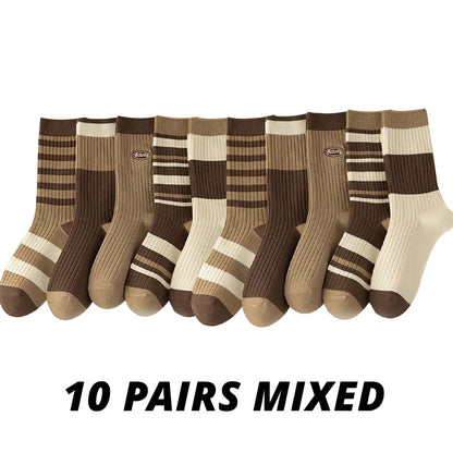 Women Ruffle Middle Tube Ankle Socks Breathable Set