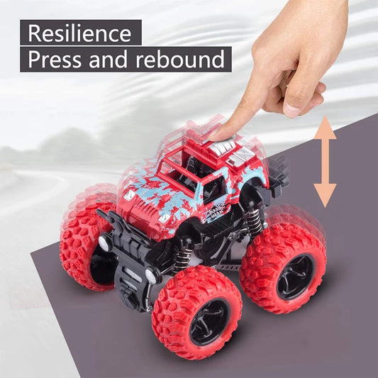 Pull Back Off Road Toy Car 360 Rotation Stunt SUV