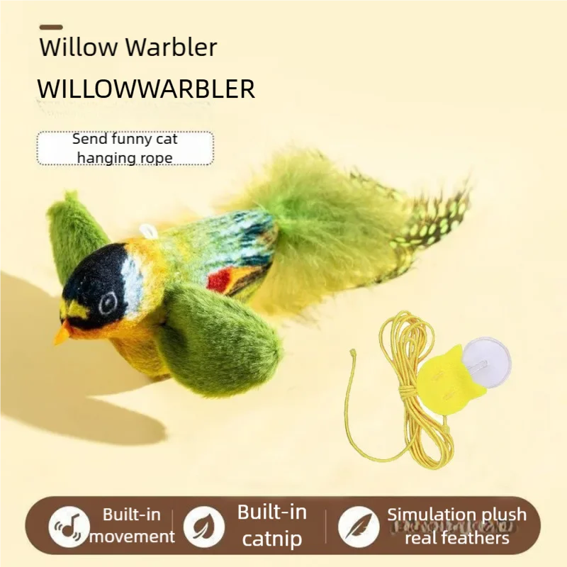 Electric Simulation Bird Cat Toy Chirping Sound Teaser