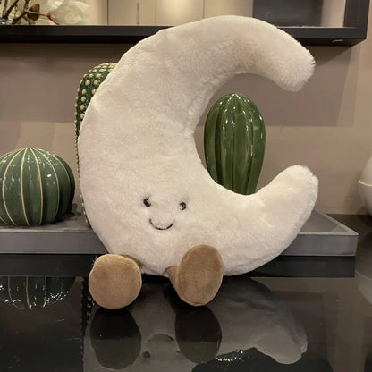 Cartoon Weather Plush Throw Pillow Sun Moon Stuffed