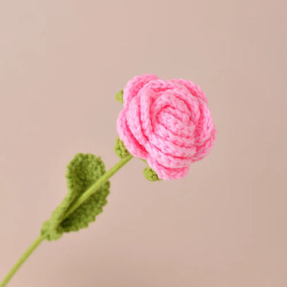 Knitting Flower Rose Tulips Daisy Bouquet Crochet Floral