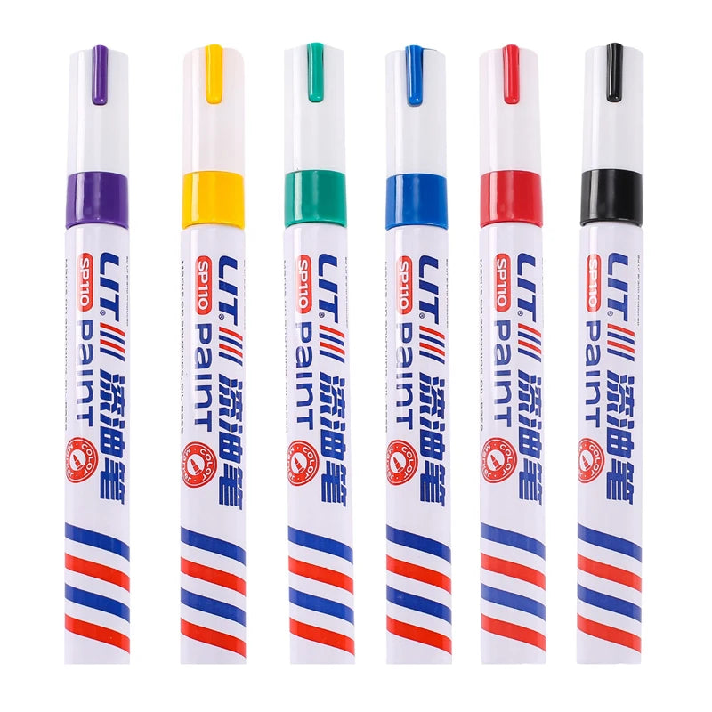 Waterproof Permanent Paint Marker Set 3mm Oil Based Pens