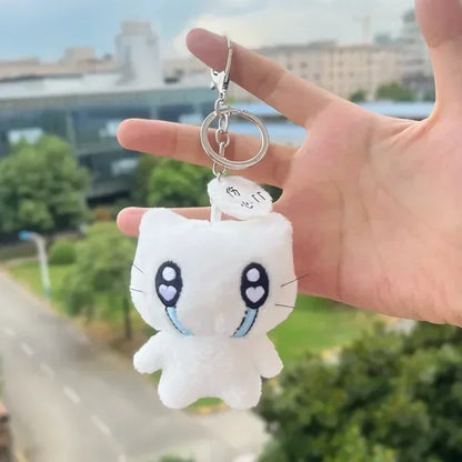 Cute Cat Plush Keychain Cartoon Animal Bag Charm Pendant