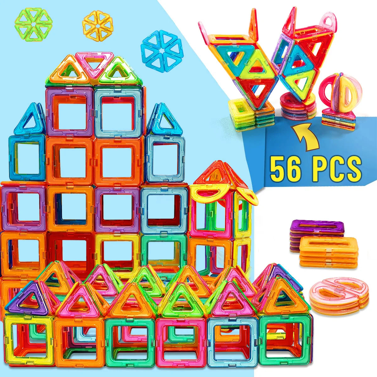 Magnetic Building Blocks Set STEM Magnet Construction Toys