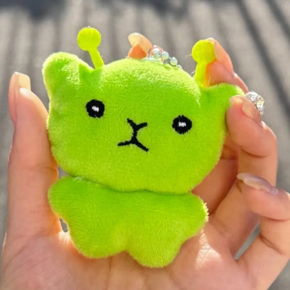 Alien Cat Plush Keychain Mini Soft Bag Pendant Accent