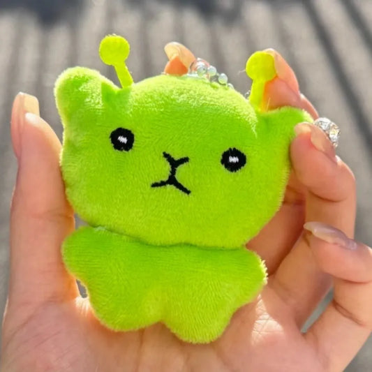 Alien Cat Plush Keychain Mini Soft Bag Pendant Accent