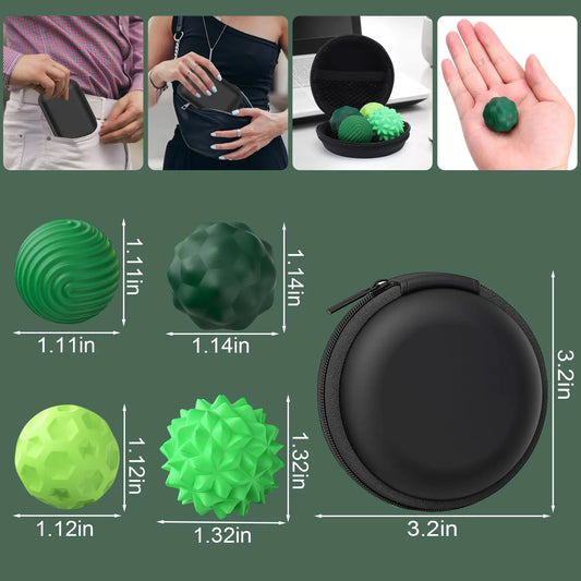 Silicone Magnetic Sensory Balls Quiet Stress Reliever Toy
