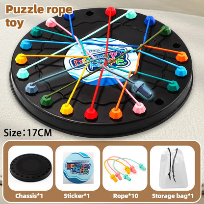 Rope Untangling Logic Puzzle Knot Decoding Strategy Game