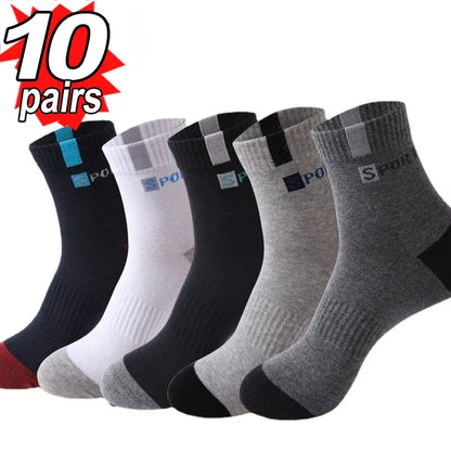 Con Sports Stockings Men Bamboo Fiber Deodorant 10 Pack