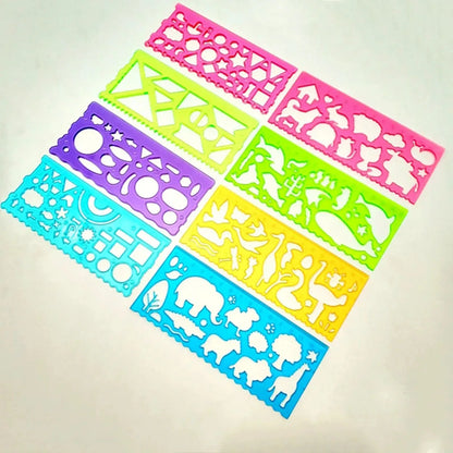 Spirograph Drawing Stencil Set Geometry Painting Ruler