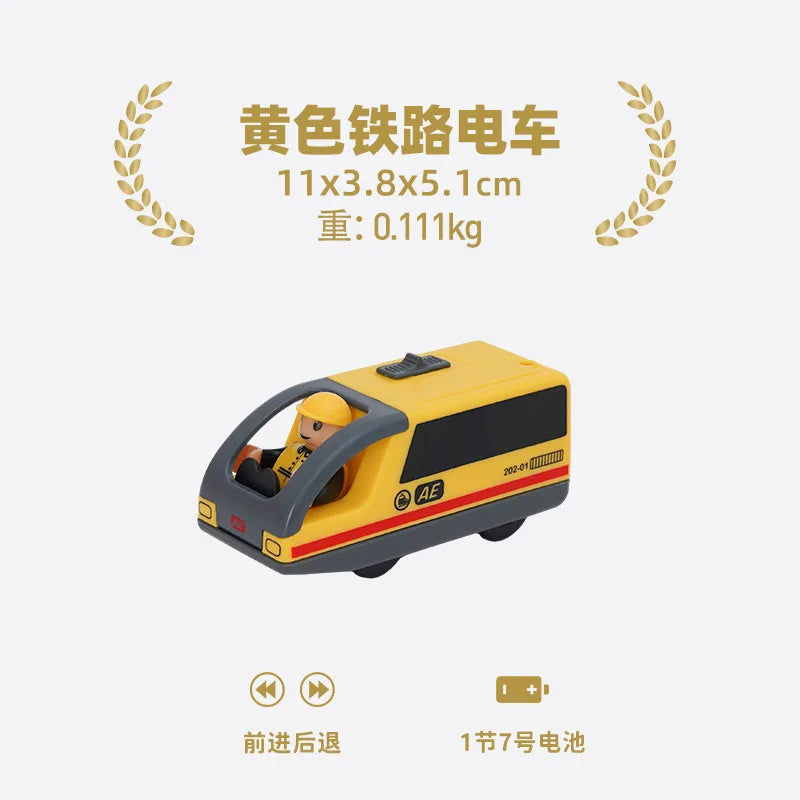 Electric Train Set Toy Engine Motorized Railway Car