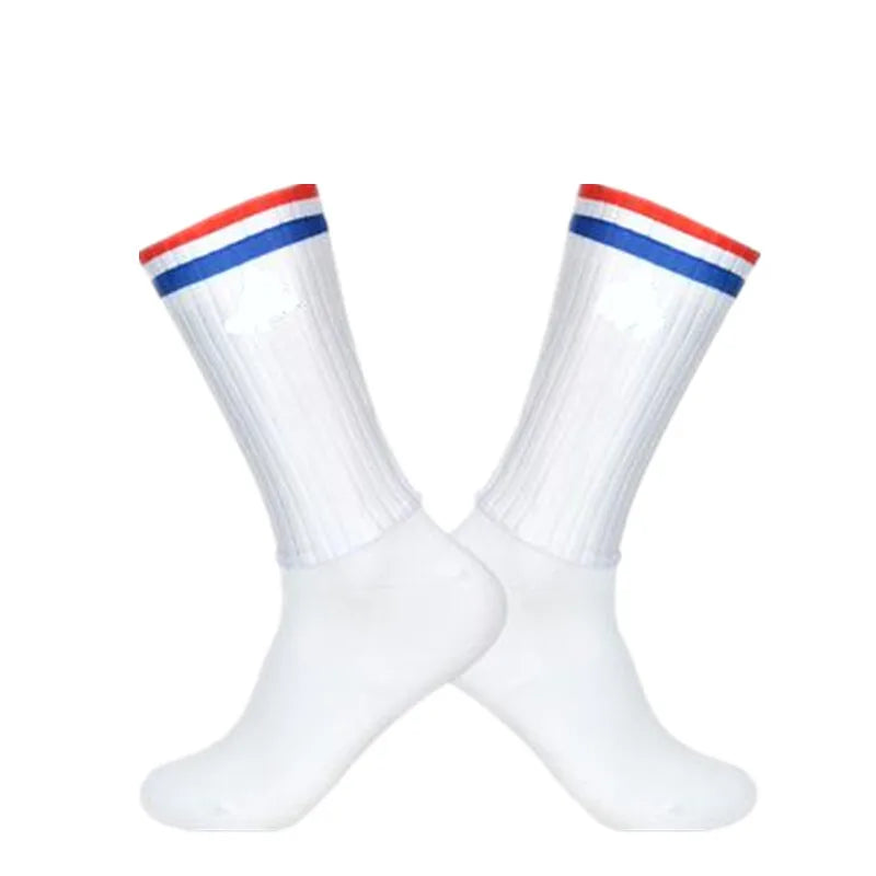 Aero Anti Slip Silicone Cycling Socks Men Bicycle Sport