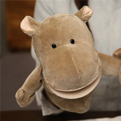 Cartoon Plush Hand Finger Puppets Family Storytelling Toy