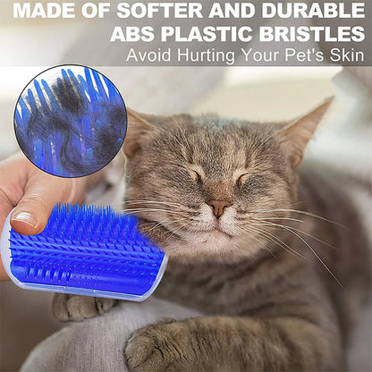 Massage Pet Cat Brush Corner Self Grooming Scratcher