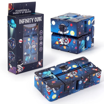 Colorful Infinity Cube Fidget Toy Starry Sky Stress Reliever