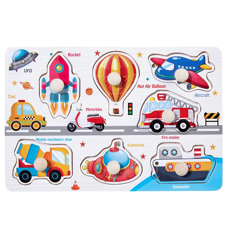 Shape Matching Toy - Montessori Wooden Toys for Children & Toddlers