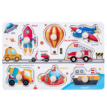Shape Matching Toy - Montessori Wooden Toys for Children & Toddlers