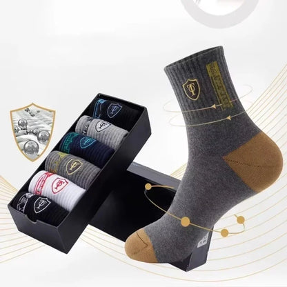 Breathable Cotton Sports Stockings Men Bamboo Fiber 10 Pack