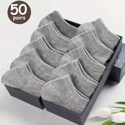 Deodorant Men's Low Cut Ankle Socks Sweat Wicking