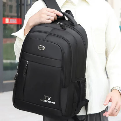 Large Business Travel Backpack Neutral Style Nylon Student Bag