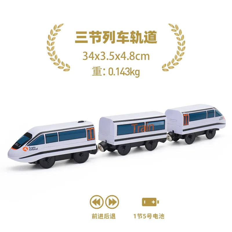 Electric Train Set Toy Engine Motorized Railway Car