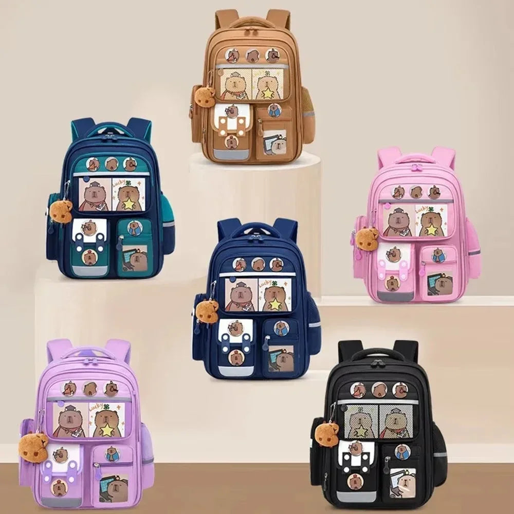 Waterproof Student School Backpack Large Capacity Ergonomic Rucksack