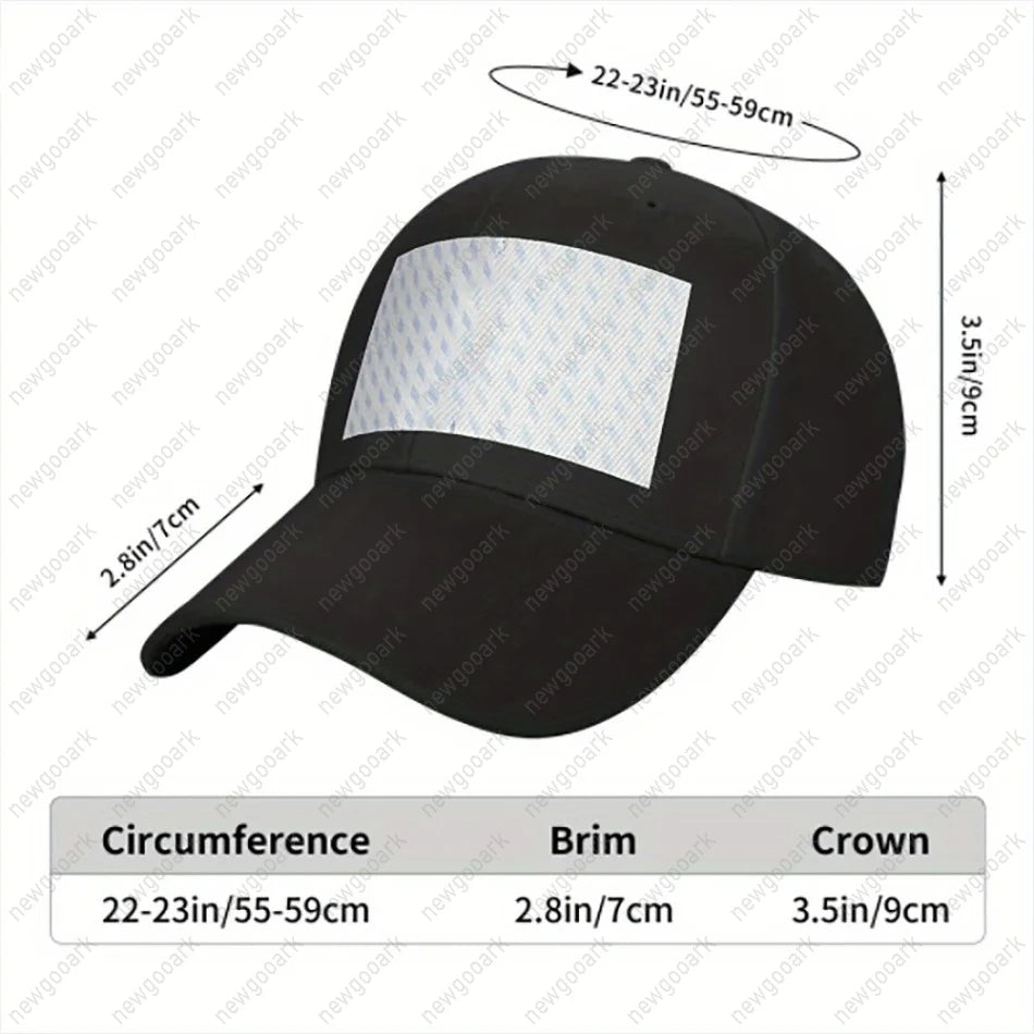Red Adjustable Baseball Cap Sun Hat Graphic Animation Adult Cap
