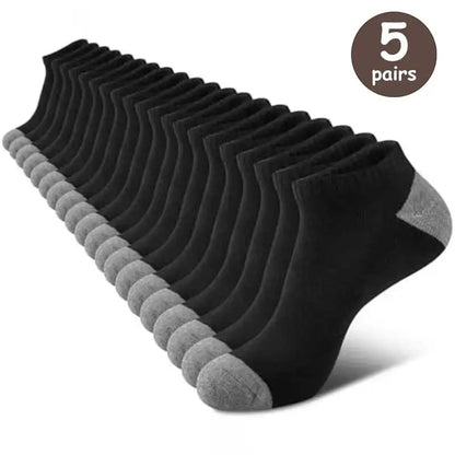 Sweat Absorbing Odor Proof Low Cut Socks Breathable 10 Pack