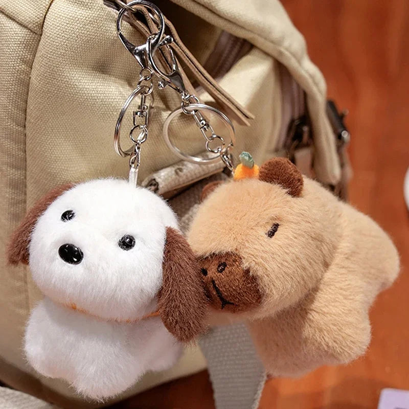 Capybara Plush Keychain Cute Bag Pendant Charm