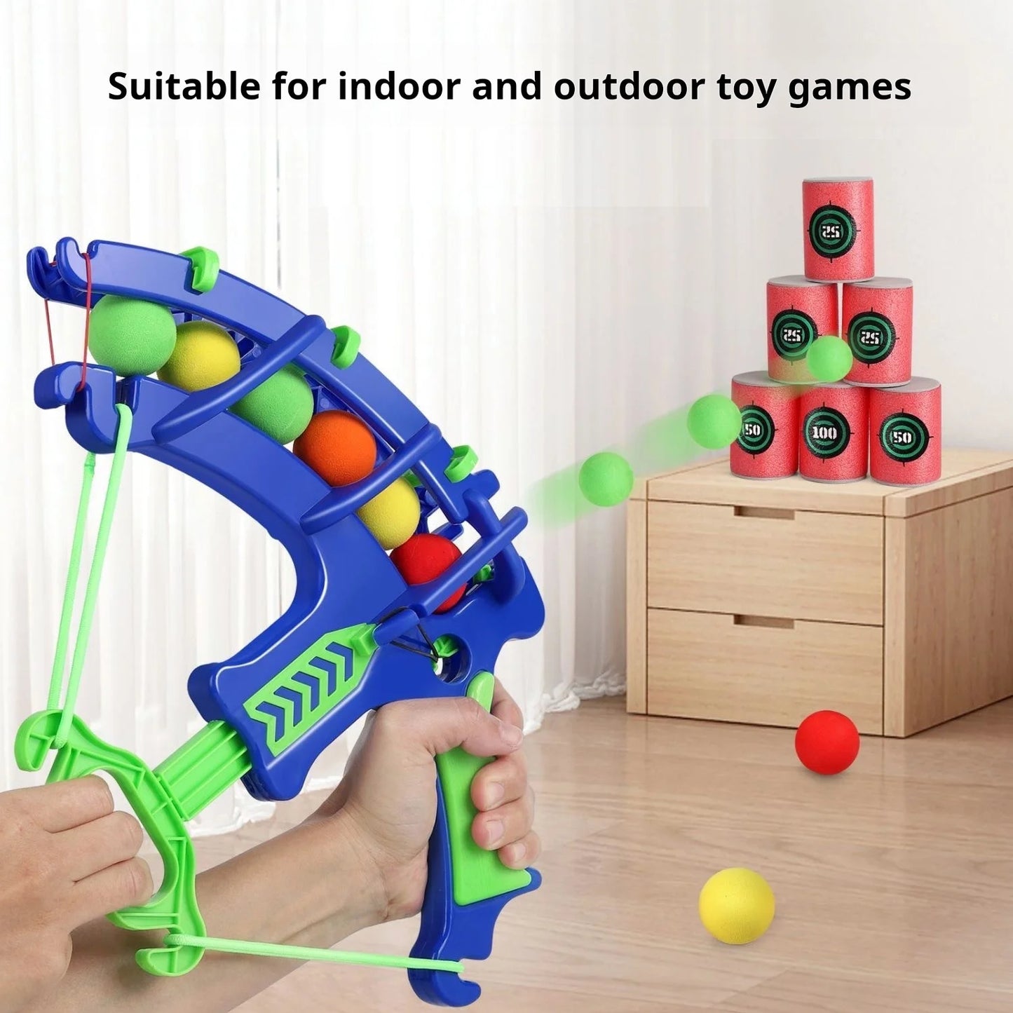 Slingshot Sticky Ball Dartboard Montessori Target Game