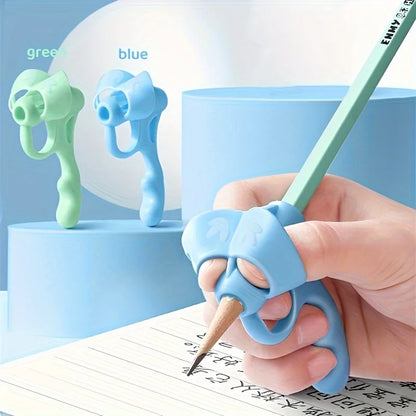 Grip Pen Corrector Set Soft Rubber Handwriting Posture Aid