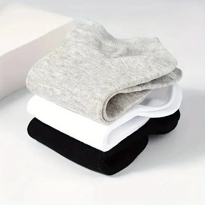 Unisex Comfort Fit Ankle Socks Breathable Low Cut 5 Pack