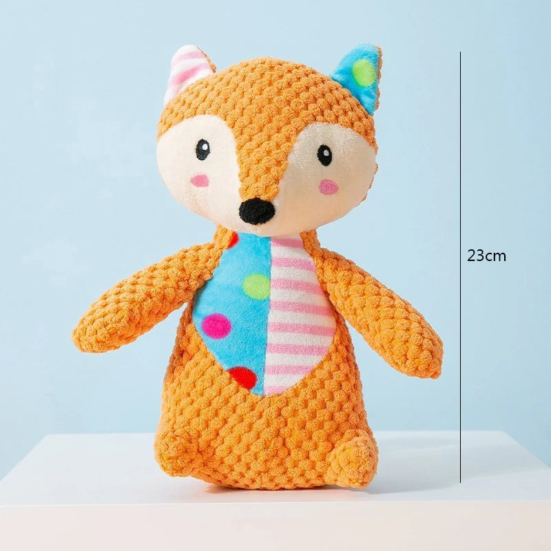 Squeaky Pet Plush Puzzle Toy Fleece Dog Chew Accent