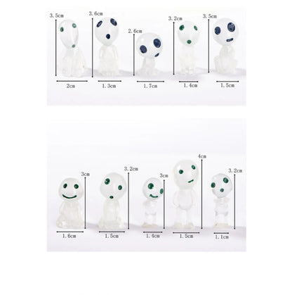 10pc Miniature Landscape Decoration Glow in the Dark Princess Shaped Home Decoration Garden Decoration Ornament Glow in the Dark