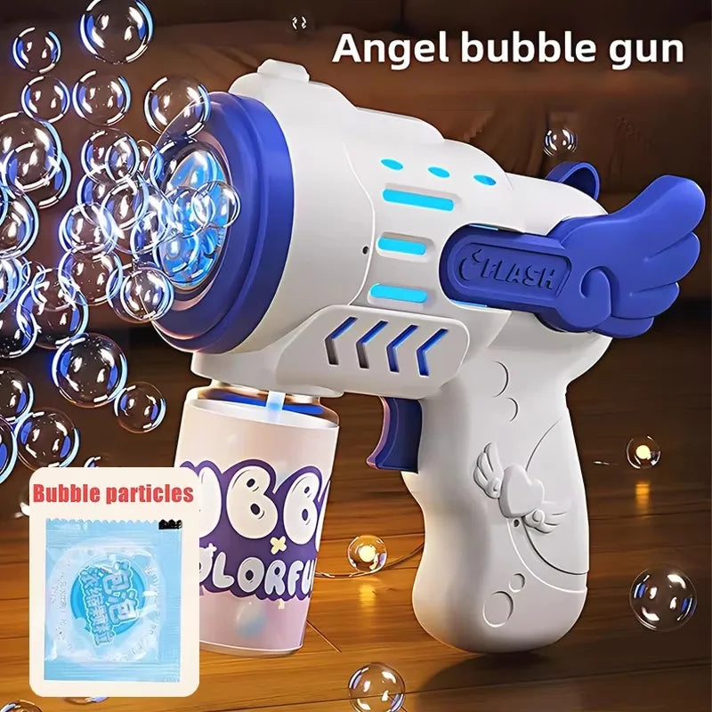 Automatic Rocket Bubble Gun Electric Bubble Blower