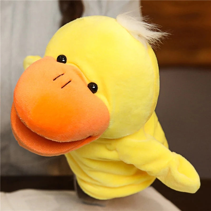 Cartoon Plush Hand Finger Puppets Family Storytelling Toy