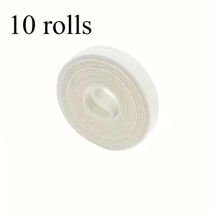 YITAPE 1M Silicone Hook and Loop Cable Organizer Reusable Cord Management Wire Wrap Strapping Tape for PC TV Phone Office Cable