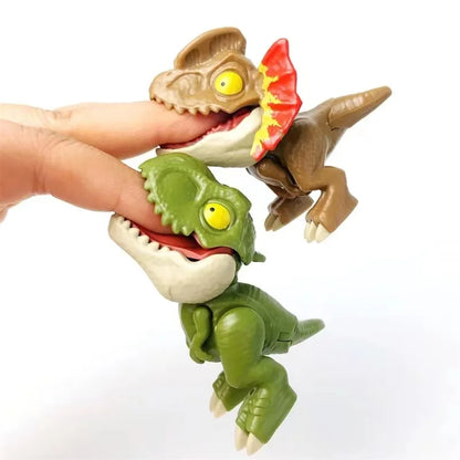 Jurassic Finger Dinosaur Triceratops Tyrannosaurus Model