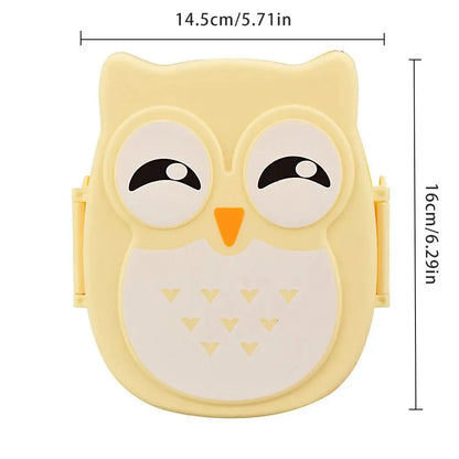 Portable Plastic Children Bento Lunch Box Student Cartoon Food Container