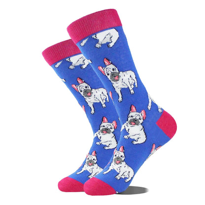 Novelty Dinosaur Crew Skateboard Socks Funny Men