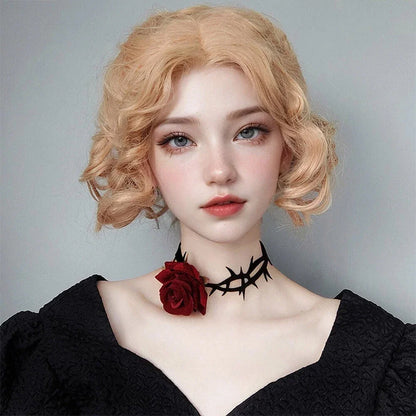 1PC Ladies' Gothic Style Rose Thorn Necklaces, Halloween Party Carnival Accessories, Multi-functional and Versatile Styles