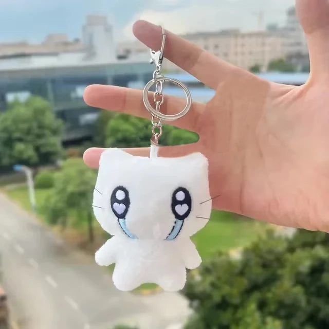 Cute Cat Plush Keychain Cartoon Animal Bag Charm Pendant